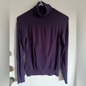 The Limited Purple Women Cowl Neck Sweater